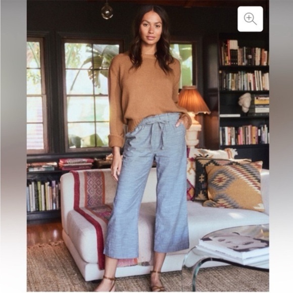 Pact 100% Organic Cotton Chambray Sunday Pant
Wide Leg Crop - Picture 1 of 14